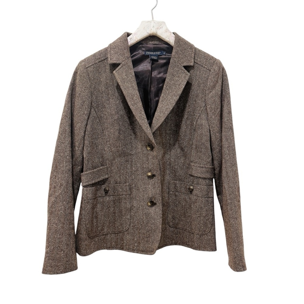 Pendleton High Quality 100% Virgin Wool Brown Bla… - image 6